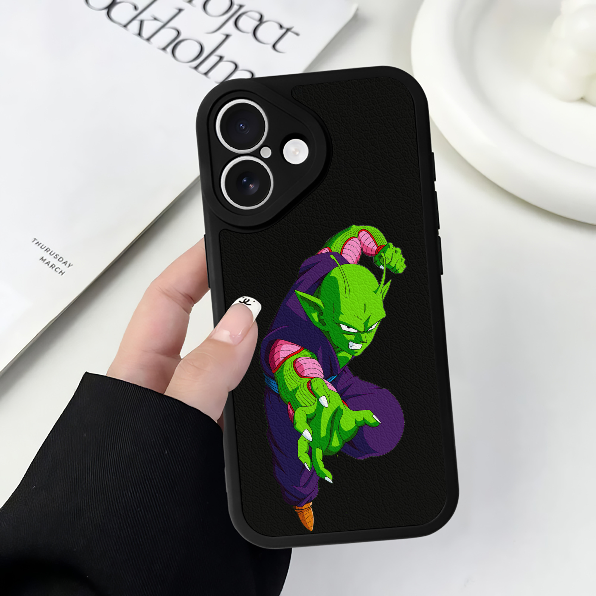 （画像用） ドラゴンボール ピッコロ DRAGON BALL Piccolo 【iPhone 16シリーズ対応】シリコンスマホケース（レザー調） 材質：シリコン